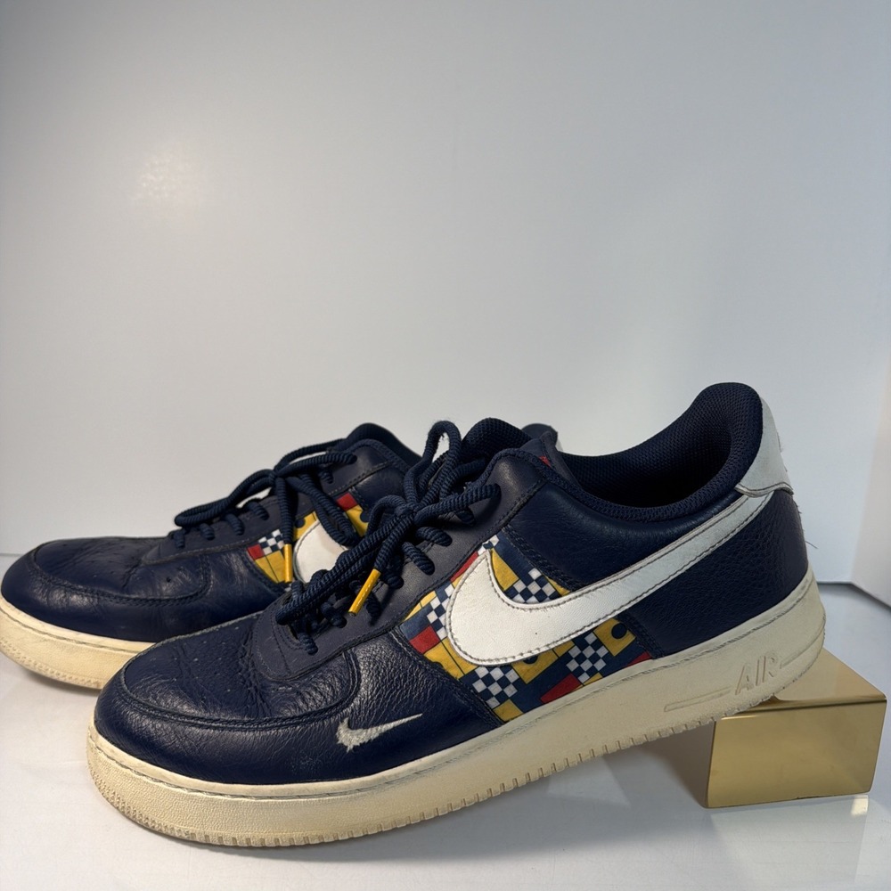 Nike AR5394-400 Air Force 1 07 LV8 Low Nautical Redux Men's Size 12